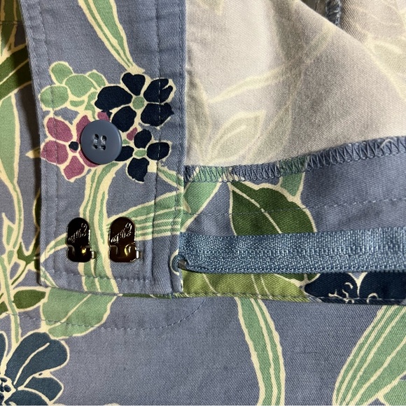 Lane Bryant Periwinkle Blue Floral Skirt SZ 28 - Picture 4 of 9